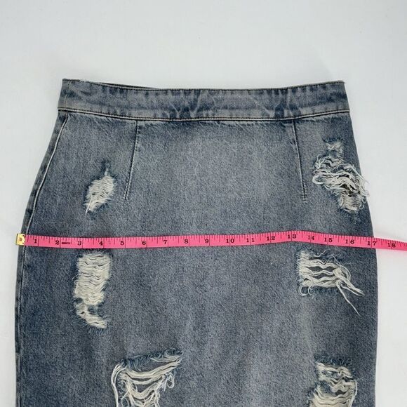 IRO distressed denim skirt Size Small - Picture 9 of 12